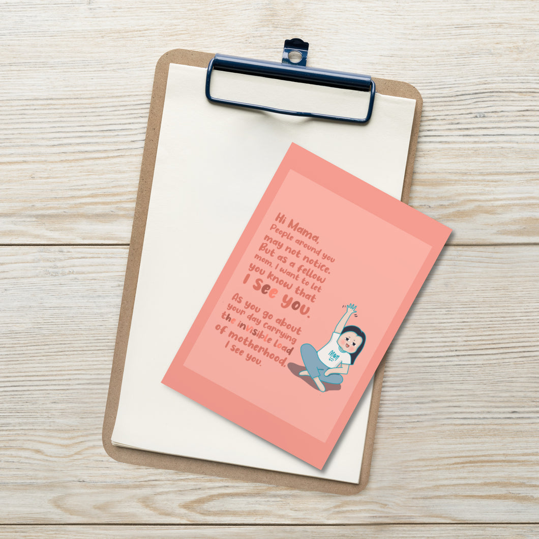 Mama I see you - Post card